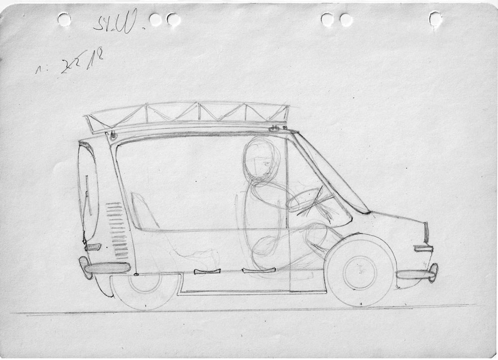 Auto – aus einem Schulhelft (1964)